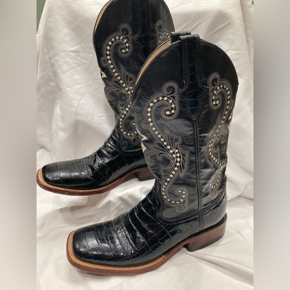 Ferrini Caiman Square Toe Cowboy Boot Size 8 D
